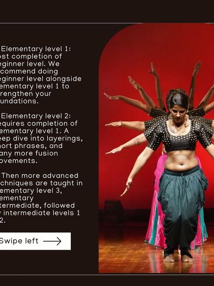 A breakdown of our belly dance levels, from Elementary 1 and 2 to more advanced techniques taught in our Intermediate levels.