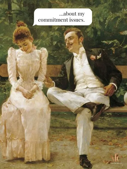 Joking about commitment issues is a modern dating trope. I work with clients who are ready to move past these issues and build something meaningful.