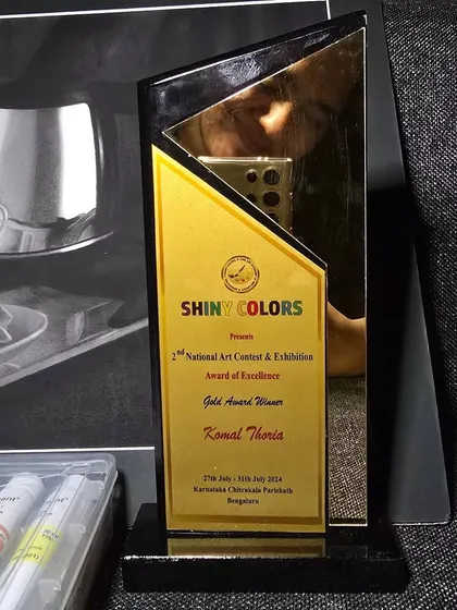 The Gold Award I received for my still life drawing. I am incredibly grateful for this recognition.