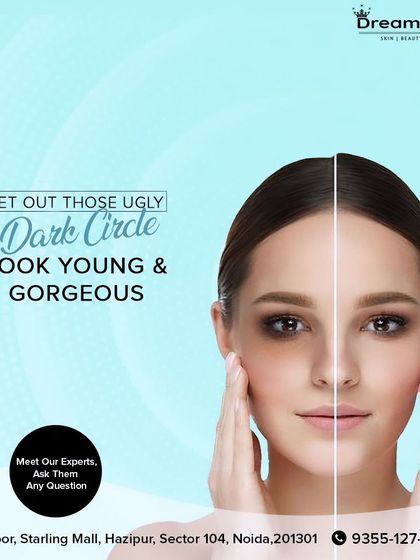 A before-and-after visual demonstrating the dramatic improvement in dark circles, helping you look younger and more gorgeous.