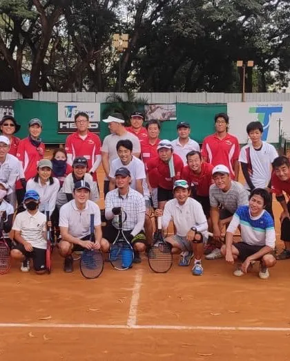 It was a pleasure to host this private tournament for a visiting group from Japan. We welcome groups of all sizes to book our courts for their own tennis events and competitions.