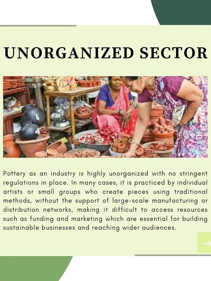 Pottery is a highly unorganized sector, making it difficult for individual artists to access funding and marketing resources. Our project aims to bridge this gap by providing a structured platform for their incredible skills.
