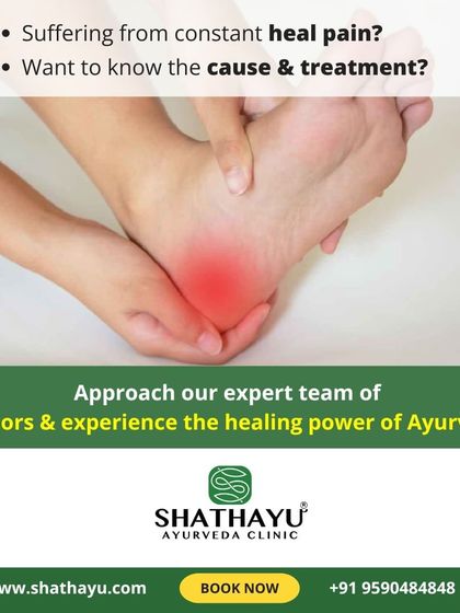 Are you suffering from constant heel pain? Approach my expert team of doctors to understand the cause and experience the healing power of Ayurveda through targeted treatments and therapies.