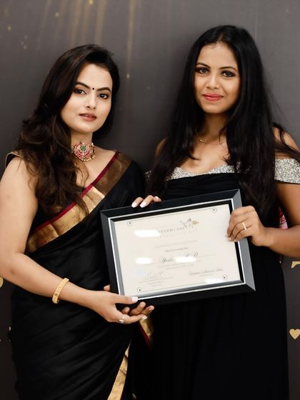 A duplicate of 113, receiving my certificate from my mentor Lakshmi Shetty.