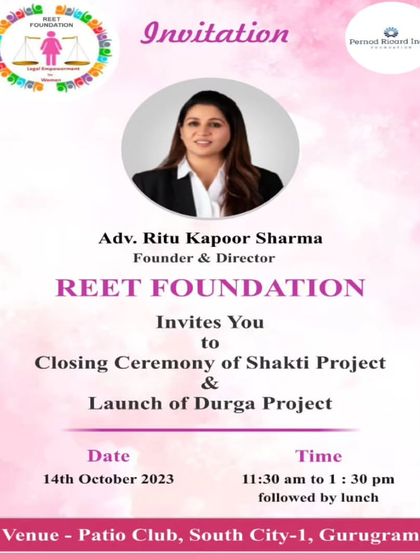 Another version of the invitation for my foundation's event. Our goal is to reach as many women as possible with information about their legal rights.