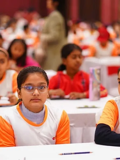 A glimpse of the focused environment at the Mastermind Abacus competition. I train my students to perform with confidence and composure under pressure.