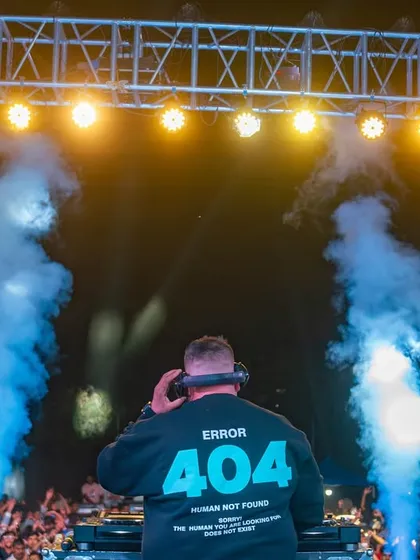Another angle from the massive RGIT show. The stage setup with professional lighting and effects is key to creating that festival vibe.