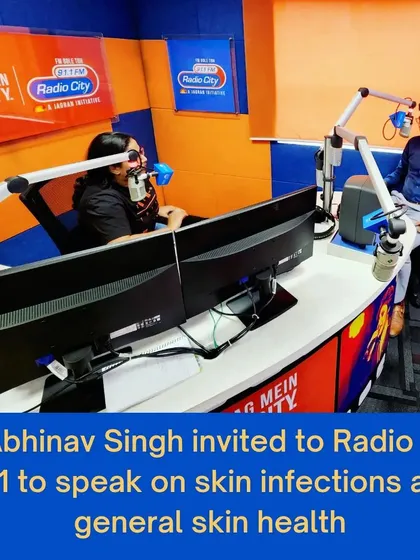 I was invited to speak on Radio City 91.1 FM about common skin infections and general skin health. Public education is a vital part of my mission to promote better skin and hair care practices.