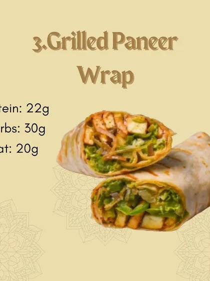 My Grilled Paneer Wrap is a great option for a healthy and satisfying Iftar meal. It's packed with 22g of protein to keep you energized.