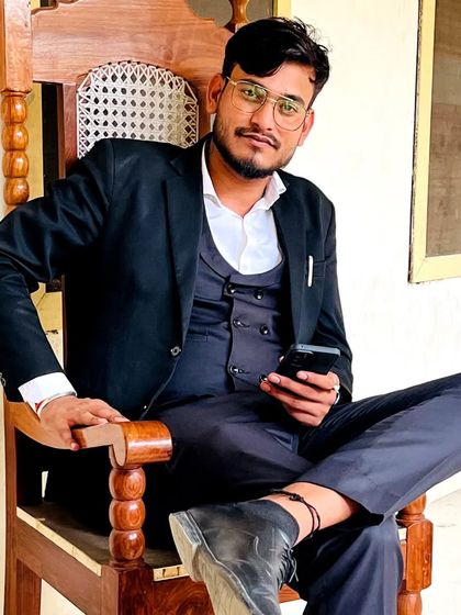 A confident pose in my office. My personality is a core part of my professional identity.