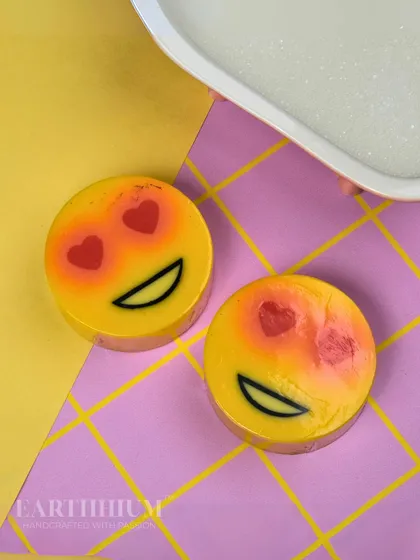 This heart-eyes emoji soap is poured with love and shaped like it too. It's a playful addition to any bathroom and makes a cute, thoughtful gift for someone special.