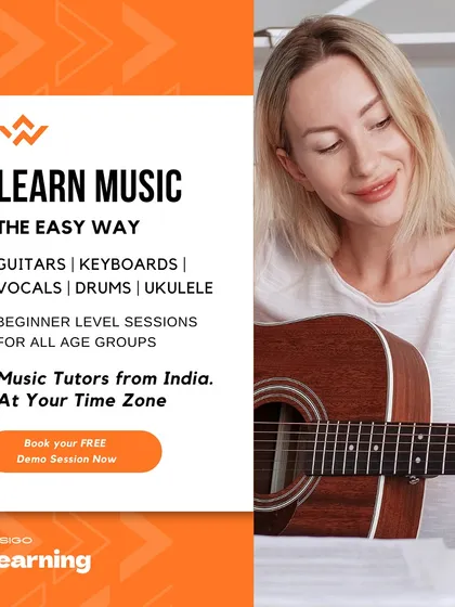 Music has no boundaries. Our online music classes connect you with expert tutors from India, no matter where you are in the world. Learn guitar, vocals, drums, and more at your own pace and in your time zone.