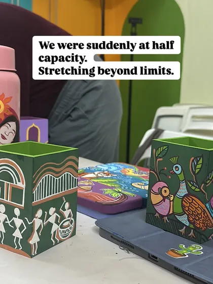 "We were suddenly at half capacity. Stretching beyond limits." A glimpse into the challenges of running a small team.