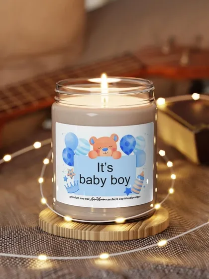Celebrate the arrival of a baby boy with these adorable announcement candles. The cute teddy bear design is a crowd-pleaser.
