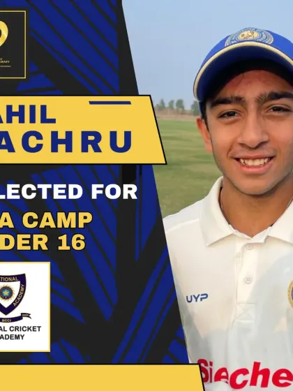 Building future stars. Congratulations to Aahil Kachru for his selection into the NCA U16 Camp.