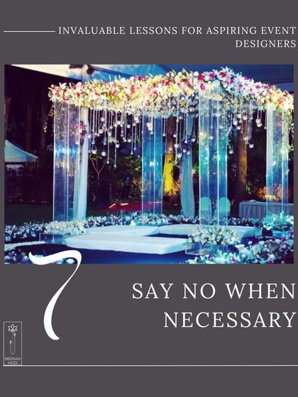 Knowing when to say no is a sign of a confident professional. This stunning, modern mandap with suspended candles required a clear vision and the confidence to execute it without compromise.