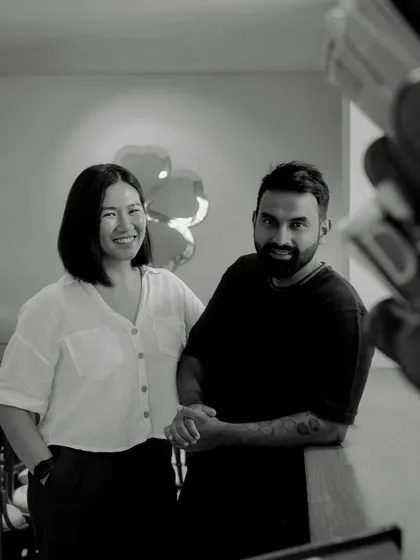 This is me and my husband, Vinesh. Kopitiam Lah is our shared dream, born from my Malaysian Chinese heritage and his passion for building something special here in Bengaluru. We are so happy to welcome you into our space.