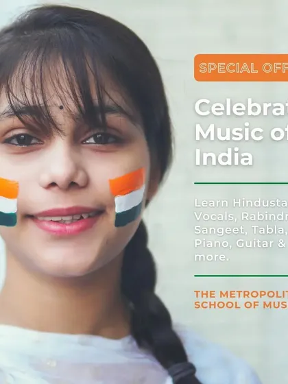 We love celebrating the rich musical heritage of India. This special offer encourages students to learn Hindustani Vocals, Rabindra Sangeet, and other Indian art forms with a discount on fees.