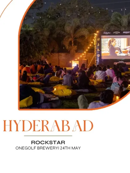 Hyderabad's plan for the weekend: a screening of 'Rockstar' at Onegolf Brewery.