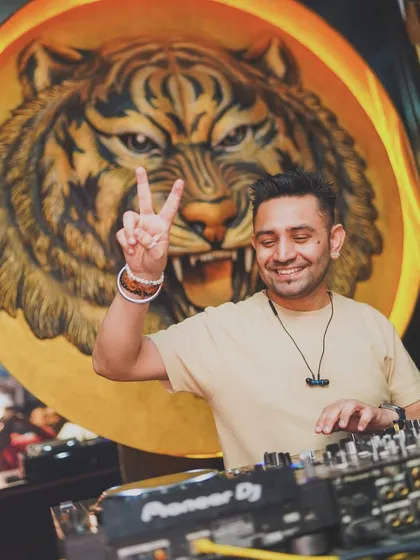 Peace and good vibes from the console at Badmaash.
