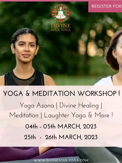 We invite our Chandigarh community to our March workshops. These free sessions are designed for all levels and include Yoga Asana, Divine Healing, Meditation, and Laughter Yoga to enrich your daily life.