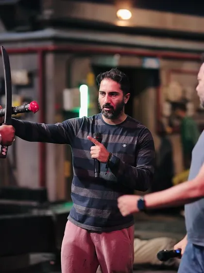 Choreographing a sword fight sequence for 'Bagheera'. From hand-to-hand combat to weapon work, I ensure every detail is authentic and visually compelling, working closely with the director and actors to get the perfect shot.