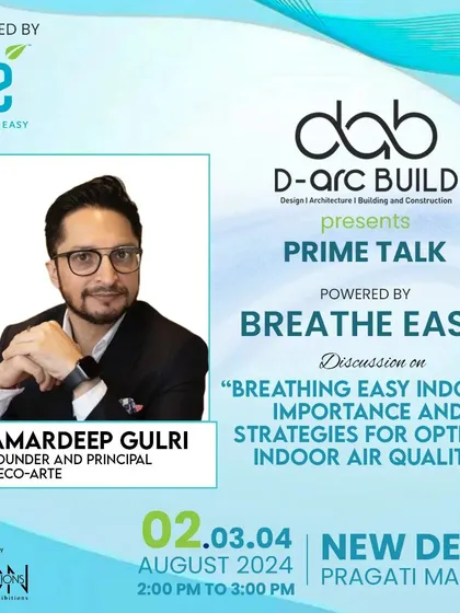 We were delighted to have our founder, Amardeep Gulri, welcomed as a panelist at D-arc BUILD. The session focused on transforming indoor spaces into havens of fresh air.