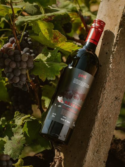 Our La Réserve Syrah-Grenache is inspired by the classic blends from the South of France. Made with grapes from our own estate, the Grenache provides juicy cherry notes while the Syrah gives it structure and a hint of spice.