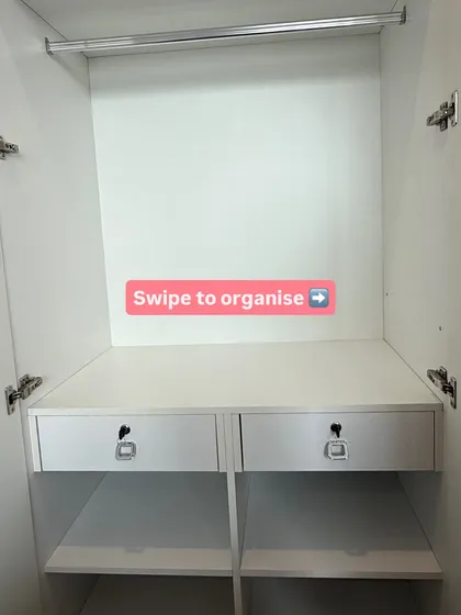We start with a blank canvas. After a thorough decluttering session where we help you decide what truly sparks joy, we have a clean space ready for a new, intentional system.