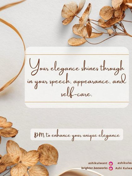 Elegance is more than an outfit. It's a holistic approach to how you speak, look, and care for yourself. I can provide tips that make every day feel extraordinary.