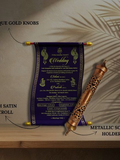 King of Cards - Wedding Invitations & Stationery Timeless Scroll Invitations photo 4