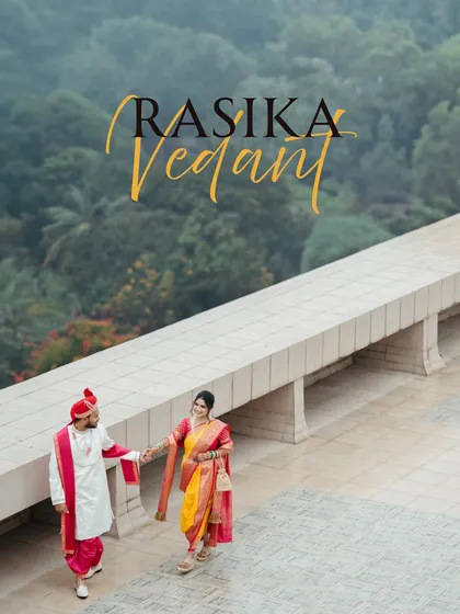 Set against a breathtaking backdrop, this is a portrait of a love as grand as the view. I specialize in capturing the essence of cultural traditions, like this beautiful Maharashtrian wedding, creating images that are both epic and deeply personal.
