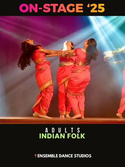 A graceful moment from our adults' Indian folk dance performance. We offer a variety of styles so you can find the one that speaks to you.