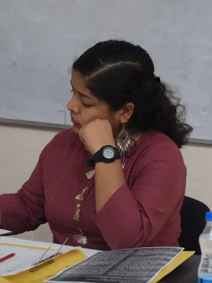 A candid moment while judging a moot court competition. I enjoy these opportunities as they take me back to my own college days and the foundations of my legal training.