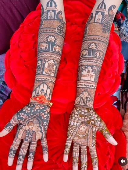 Kanha Mehandi - Bridal Mehndi Custom Storytelling & Portrait Mehndi photo 22