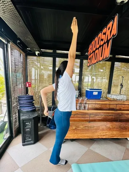 Leading a yoga session at a unique venue. Every event is an unforgettable experience and a chance to share the gift of yoga.
