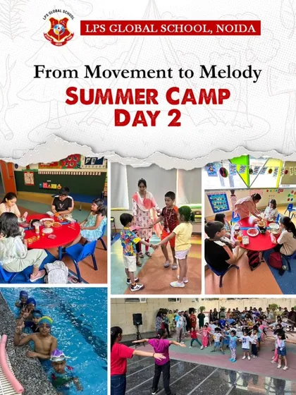 Day 2 of our summer camp was a whirlwind of activity, from movement to melody. This collage captures the energy of our PT drills, the focus in our music and dramatics sessions, and the fun of our swimming, skating, and culinary arts workshops.