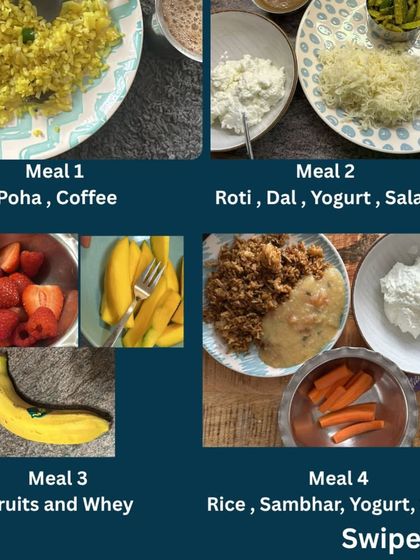 Jaya, a supermom from Germany, dropped 5 kgs and 4 inches from her waist post-pregnancy. Her diet included simple meals like poha, dal, and fruits. Her testimonial and progress shots show her renewed energy and confidence.