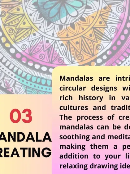 Creating intricate mandalas can be a deeply meditative process. We guide students through this traditional art form in our specialized workshops.