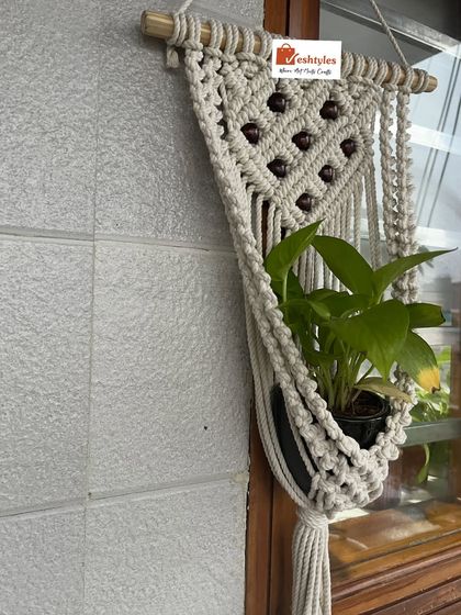 Eshtyles - Custom Macrame Home Decor Functional Decor: Wall Shelves & Plant Hangers photo 5
