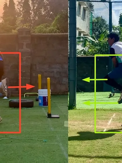 This left-arm spinner was lacking body usage and getting minimum revolutions. After working on body coordination and hip follow-through, his bowling speed and spin have improved significantly.