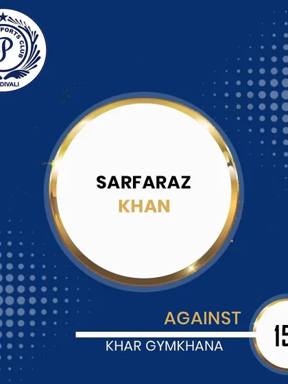 Sarfaraz Khan was in exceptional form, scoring a magnificent 157 runs against Khar Gymkhana in the Purshottam Shield Cricket Tournament.