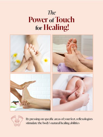 We harness the power of touch for healing. Our reflexologists stimulate the body's natural healing abilities by applying pressure to specific areas of your feet.