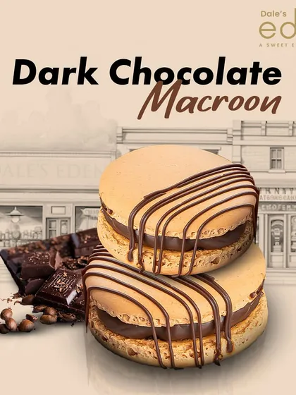 Indulge in the dark side of sweetness. Our Dark Chocolate Macaron is where rich cocoa meets delicate bliss in every bite.