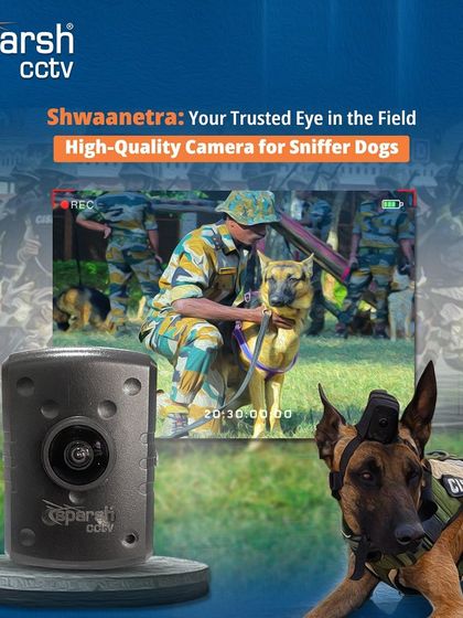 Shwaanetra is your trusted eye in the field. This high-quality camera for sniffer dogs empowers your loyal companion with a vision that safeguards every mission, forging an unbreakable bond of trust and protection.