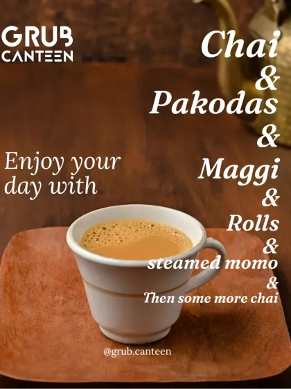 For us, it's always "Pehle chai, baaki baad mein!". Our menu is built around this feeling, offering everything from chai and pakodas to Maggi, rolls, and momos for those perfect snack times.