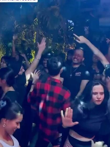 The crowd at Social Koramangala with their hands in the air. This is what a successful Friday night looks like.