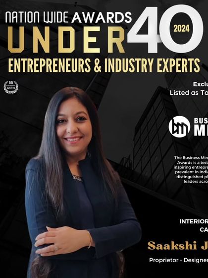 We are honored to be listed among the Top 40 Under 40 Entrepreneurs & Industry Experts by Business Mint. This award is a testament to our inspiring entrepreneurial spirit and dedication to design.