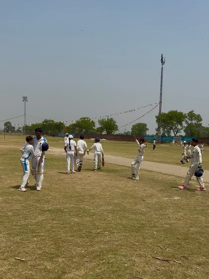 The winning moment for FCCA Panthers in the 2nd match of the Summer Cricket Cup.