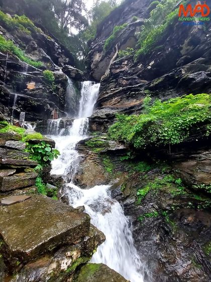 The beautiful, multi-tiered Bheemeshwara Falls, a sacred and scenic spot we visit on our trips from Bangalore.